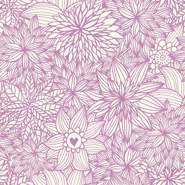 Motif floral sans couture — Image vectorielle