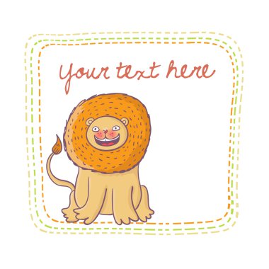 çizgi film aslan arka plan