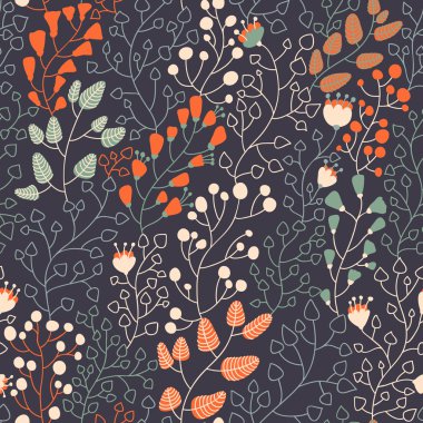 güzel modern duvar kağıtları şık renk çiçek seamless modeli