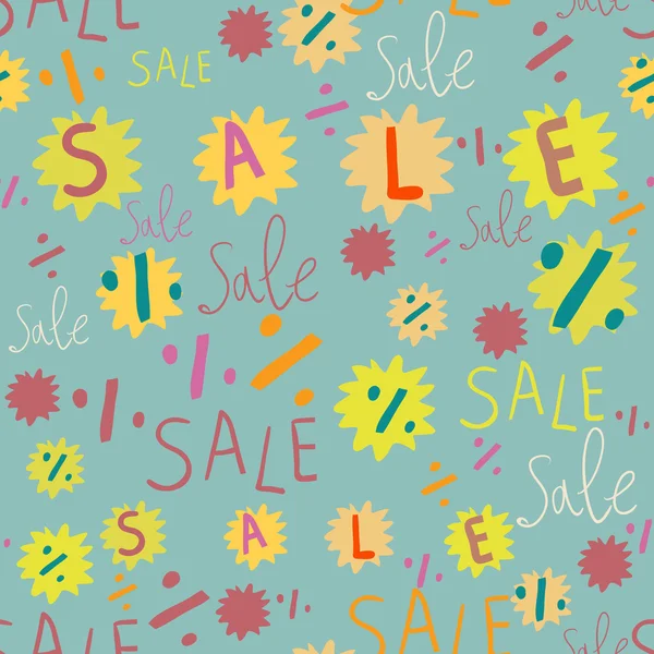 Sale seamless pattern — Stok Vektör