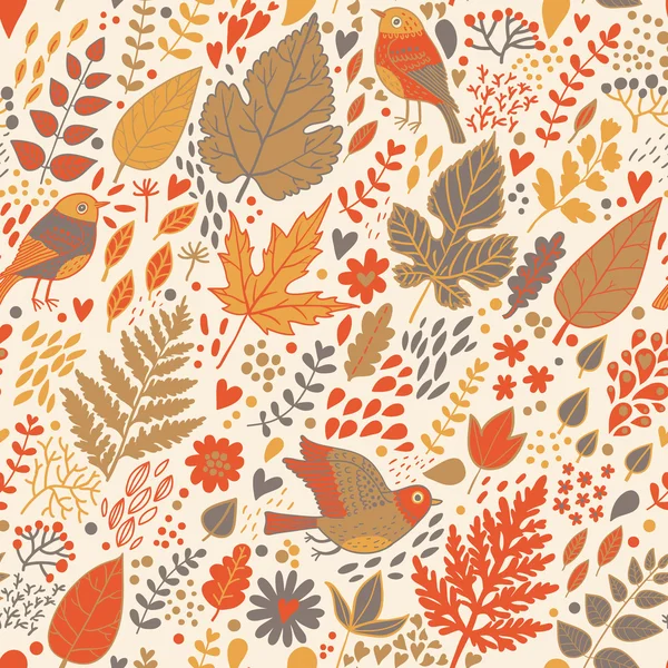 Stylish seamless vintage floral pattern — Stock Vector