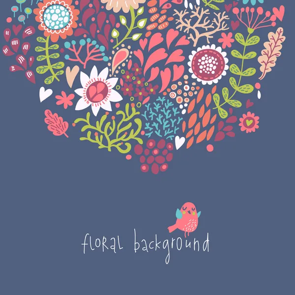 Primavera floral fundo — Vetor de Stock