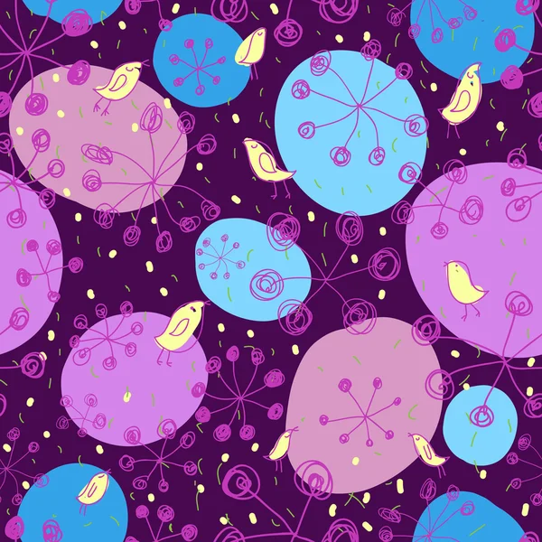 Stylish colorful seamless pattern in violet — Stock Vector