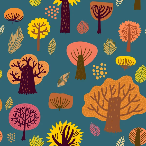 Herfst naadloos patroon — Stockvector