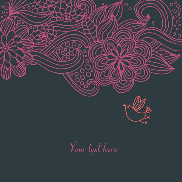 Fondo floral — Vector de stock