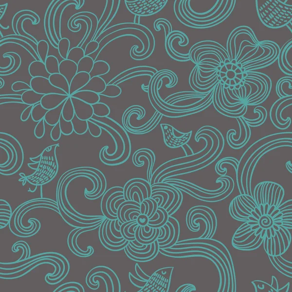 Motif floral sans couture dans le vecteur — Image vectorielle