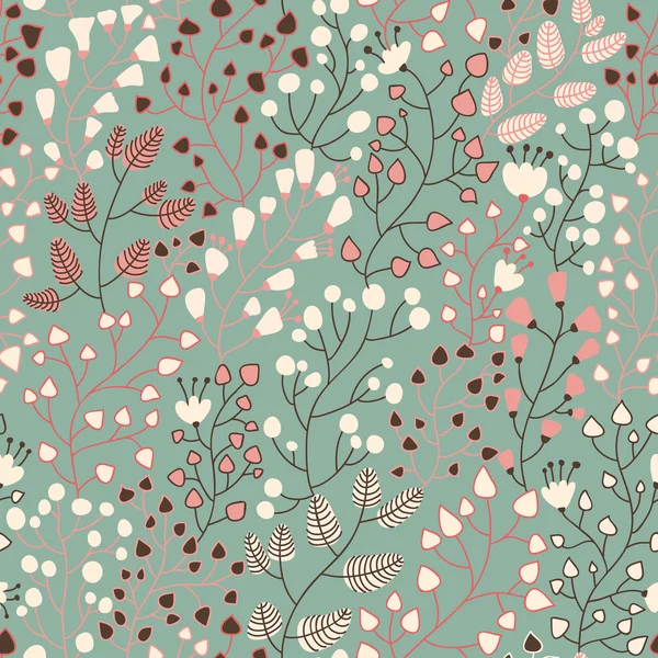 Floral motif sans couture pour de beaux fonds d'écran modernes dans des couleurs élégantes — Image vectorielle