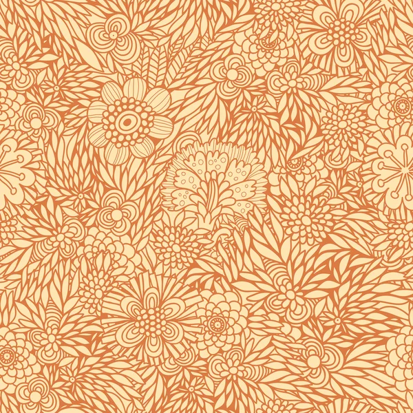 Beau motif floral sans couture dans le vecteur — Image vectorielle