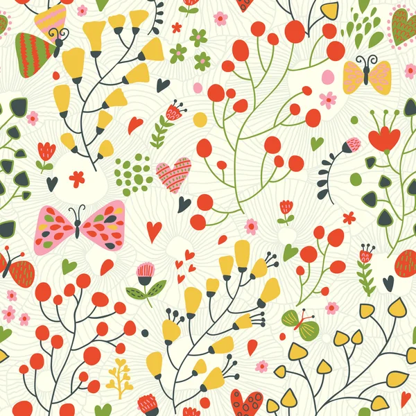 parlak çiçek seamless modeli. Dikişsiz desen duvar kağıdı, desen dolgularını, web sayfası arka planlar, yüzey dokuları için kullanılabilir. çok güzel sorunsuz çiçek arka plan