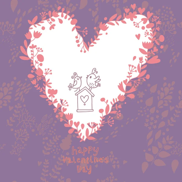 Wedding invitation concept. Cartoon romantic background in vector — Stock Vector