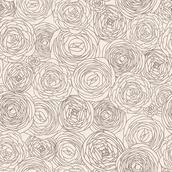 Elegante patrón floral sin costuras en el vector. Patrón sin costura se puede utilizar para el papel pintado, relleno de patrones, fondos de página web, texturas superficiales. Magnífico fondo floral sin costuras — Archivo Imágenes Vectoriales