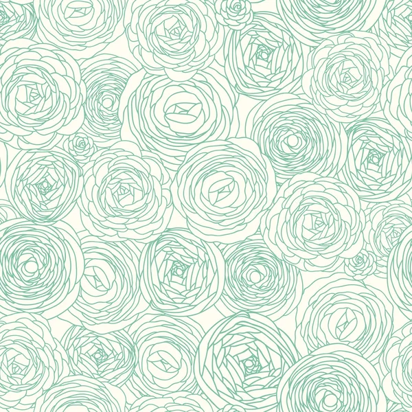 Elegante patrón floral sin costuras en el vector. Patrón sin costura se puede utilizar para el papel pintado, relleno de patrones, fondos de página web, texturas superficiales. Magnífico fondo floral sin costuras — Vector de stock