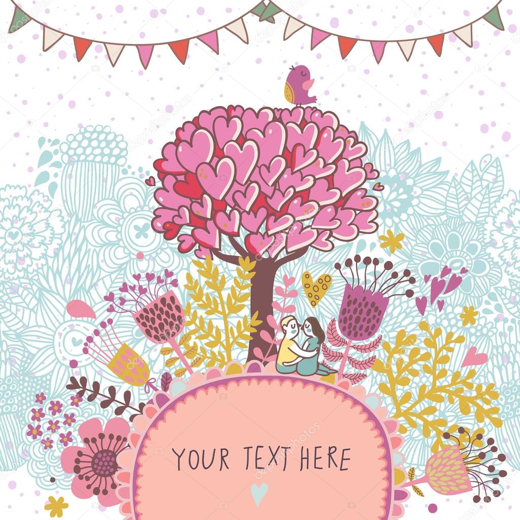 Illustration De Concept Darborescence De Lamour Dessin