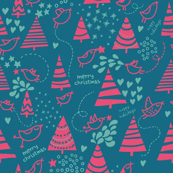 Christmas seamless pattern — Stock Vector