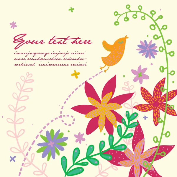 Lente concept illustratie. — Stockvector