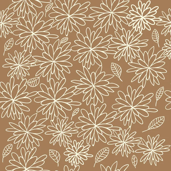 Motif floral sans couture — Image vectorielle