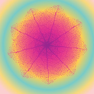 renkli vektör öğesi. soyut yaz yapraklar