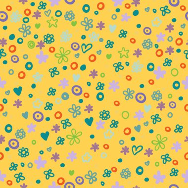 parlak çiçek seamless modeli. Dikişsiz desen duvar kağıdı, desen dolgularını, web sayfası arka planlar, yüzey dokuları için kullanılabilir. çok güzel sorunsuz çiçek arka plan