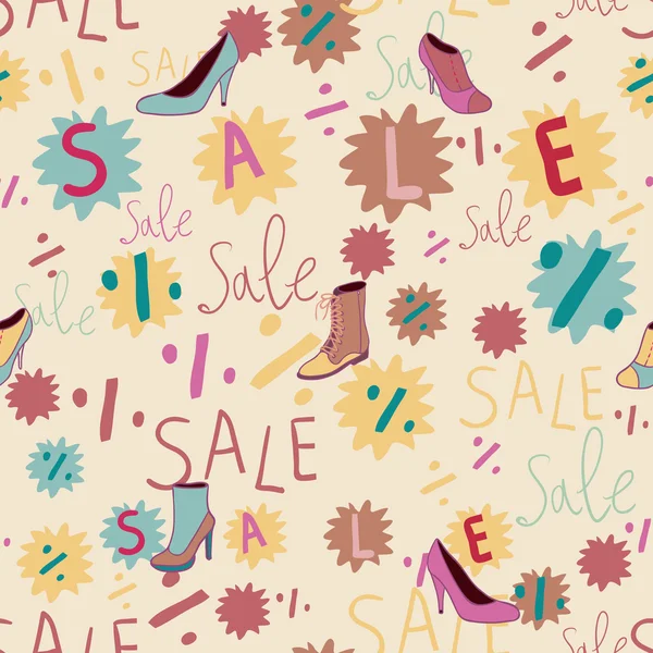 Spring Sale. Seamless pattern — Stock Vector