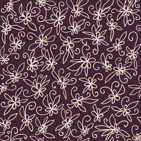 Bloemen naadloos patroon — Stockvector