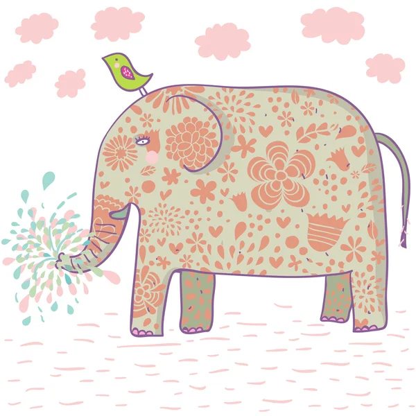 Cartoon olifant design. — Stockvector