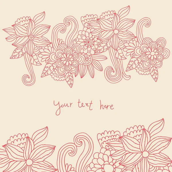 Fundo floral em cores rosa — Vetor de Stock