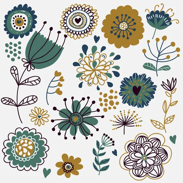 Été motif floral sans couture — Image vectorielle