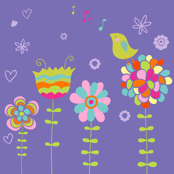 Весенняя векторная иллюстрация
