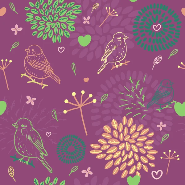 Seamless floral pattern. — Stock Vector