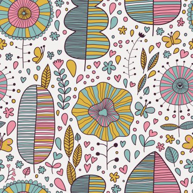 vektör yaz çiçek duvar kağıdı