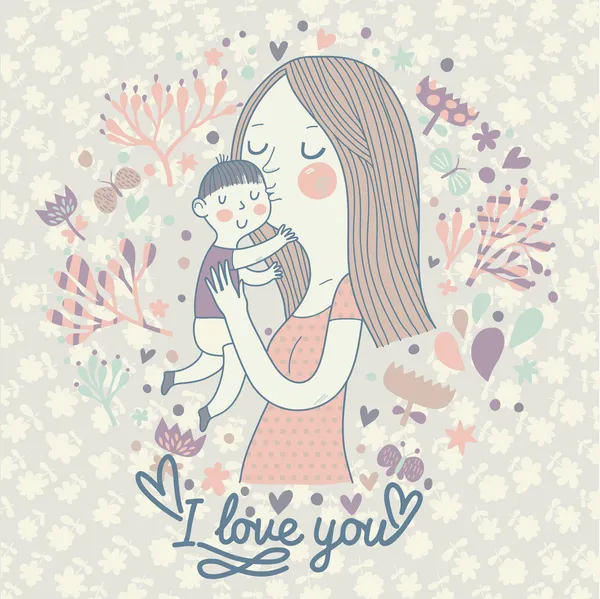 Αγάπη μητέρων. — Διανυσματικό Αρχείο