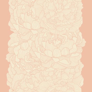 Şakayık çiçekleri Vintage Dikişsiz desen yaptı