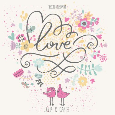 Şık düğün davet çiçek yaptı