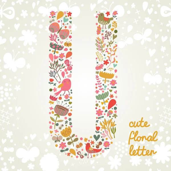 La lettre U . — Image vectorielle