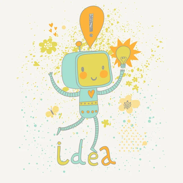 Concepto Idea criatura en vector . — Archivo Imágenes Vectoriales