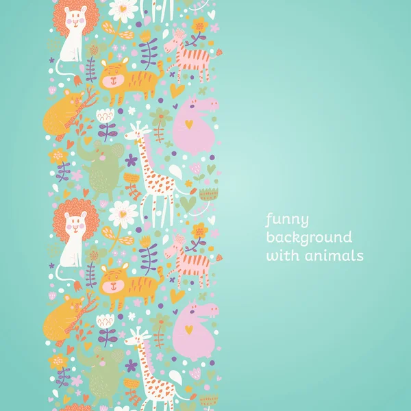 Cute childish seamless pattern Stock Vector