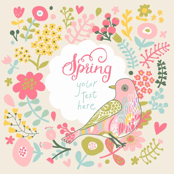 Concept spring background in vector. — Stock Vector