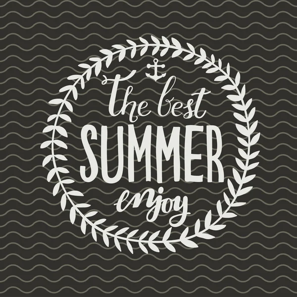 Enjoy the best summer. — Stock Vector