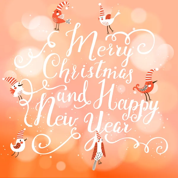 Fantastic Merry Christmas card in vector. — Stock Vector