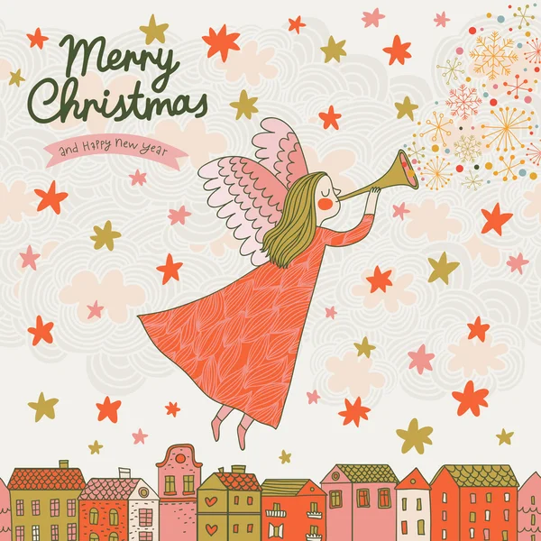 スタイリッシュなクリスマス カード ベクトル. — ストックベクタ