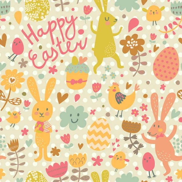 Easter concept seamless pattern. — Stock Vector