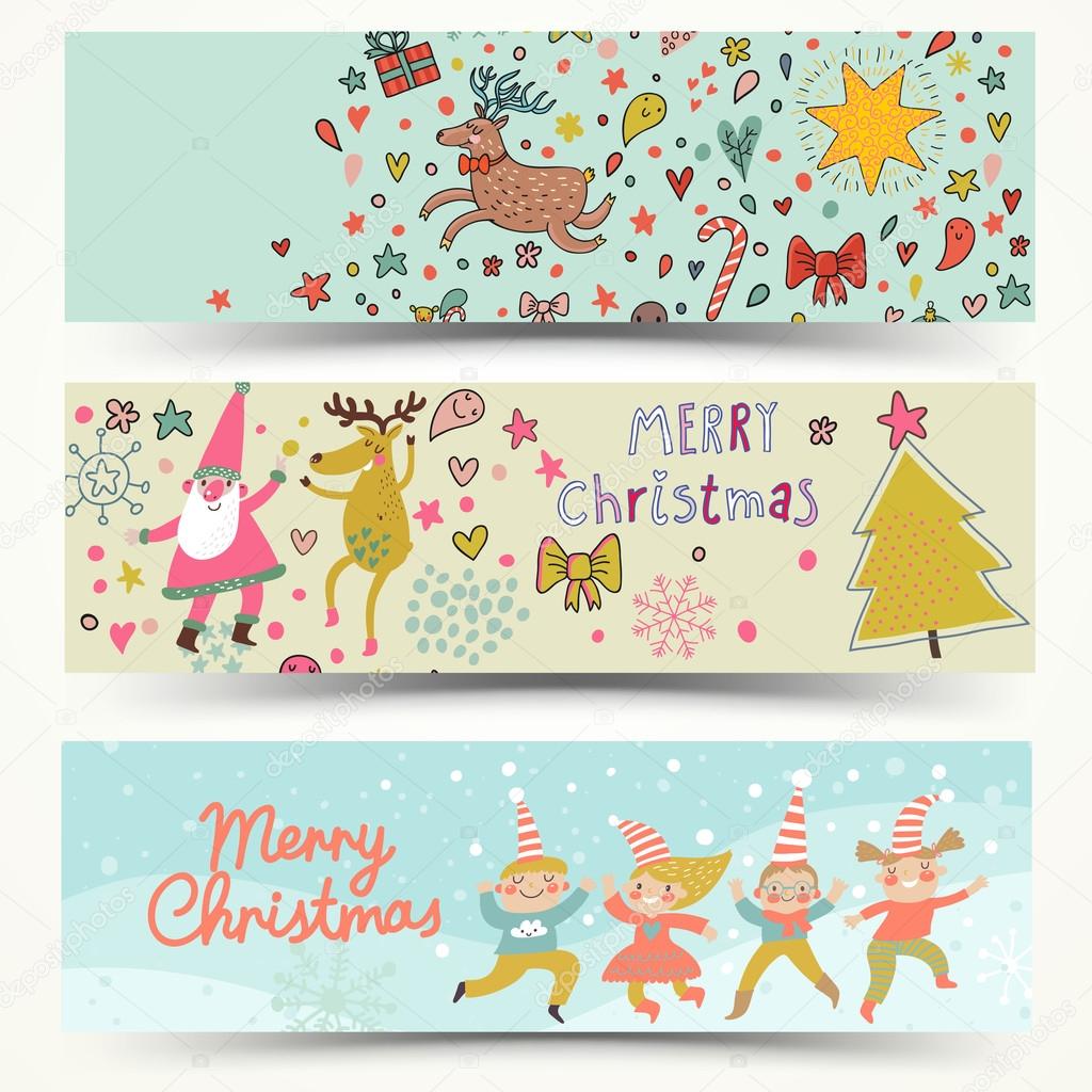 Three awesome New Year and Christmas cards