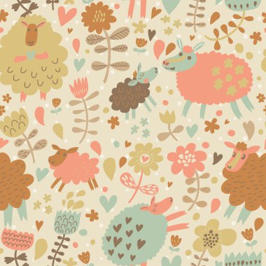 Kalpler ve çiçekler güzel koyun.