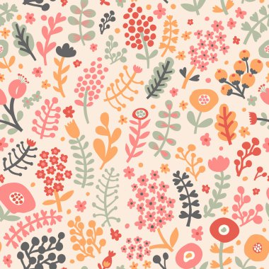 renkli bahar seamless modeli.