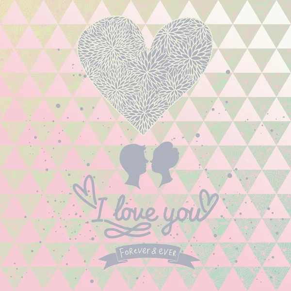 Elegante tarjeta Save the Date en colores románticos . — Vector de stock