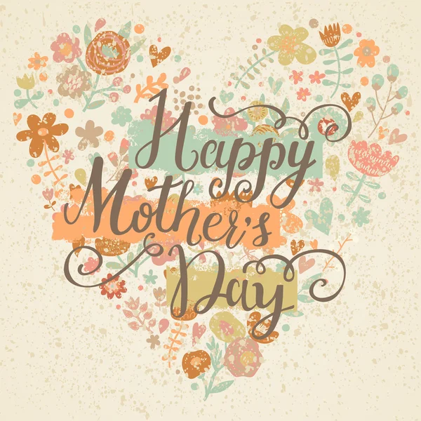 Happy den matek - přání — Stockový vektor