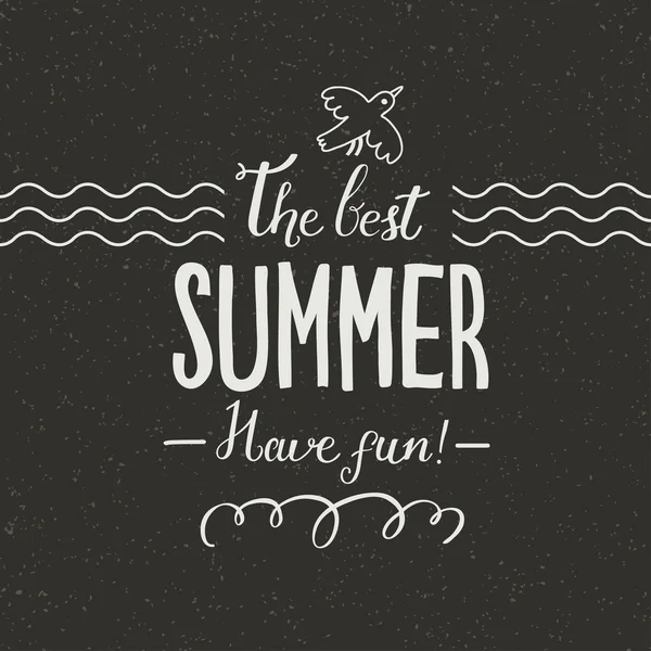 El mejor verano . — Archivo Imágenes Vectoriales