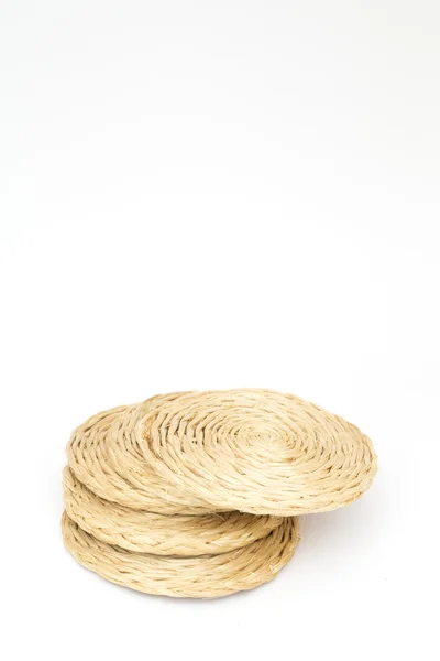 Wicker coasters — Stock Photo, Image