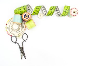 dikiş seti ekipman kenarlık