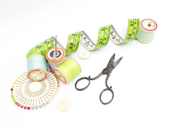 Sewing kit equipment — Stock Photo, Image